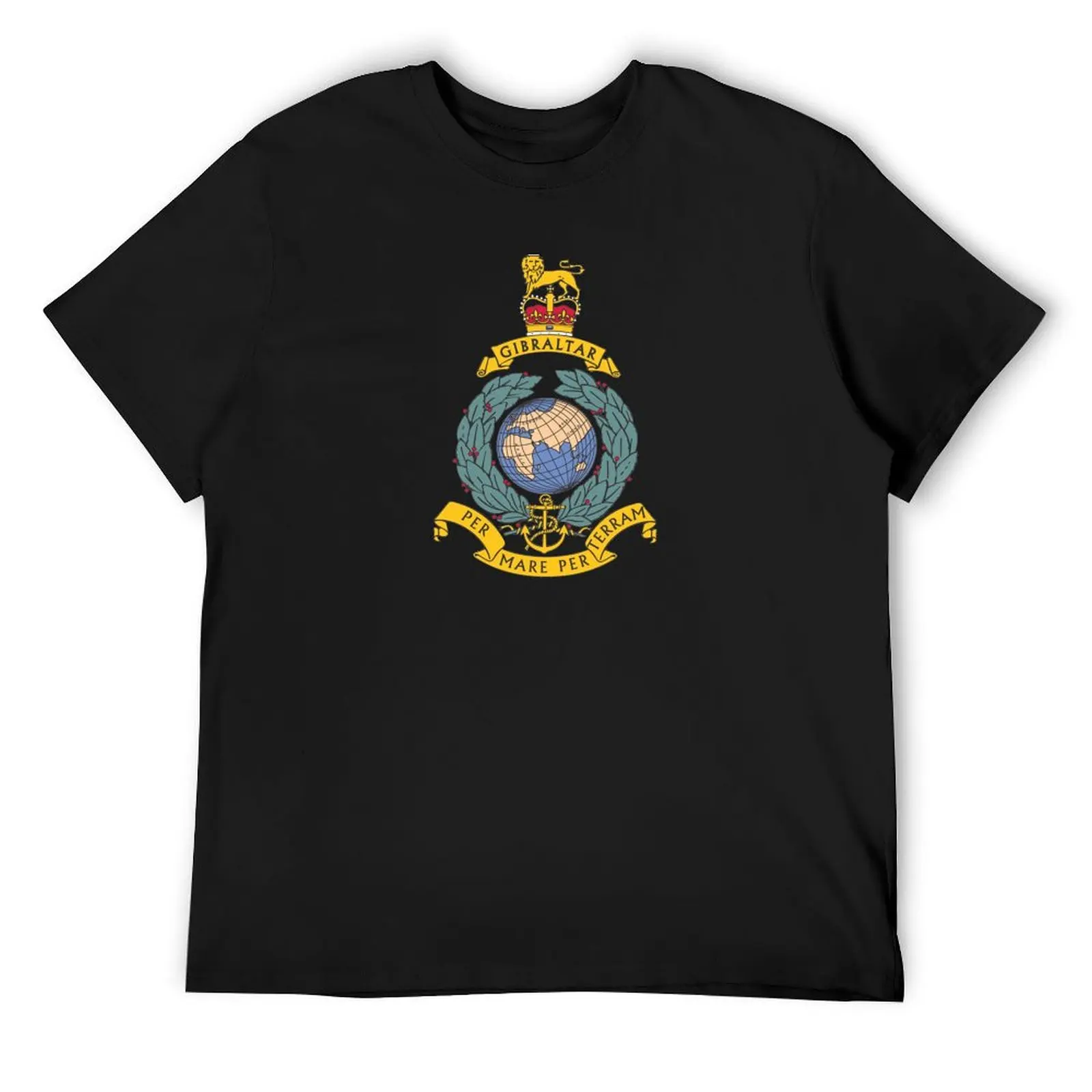 

Royal Marines Commando Gibraltar Emblem T-Shirt T-shirts man luxury t-shirt new gifts and t-shirts Blouse mens t shirt graphic