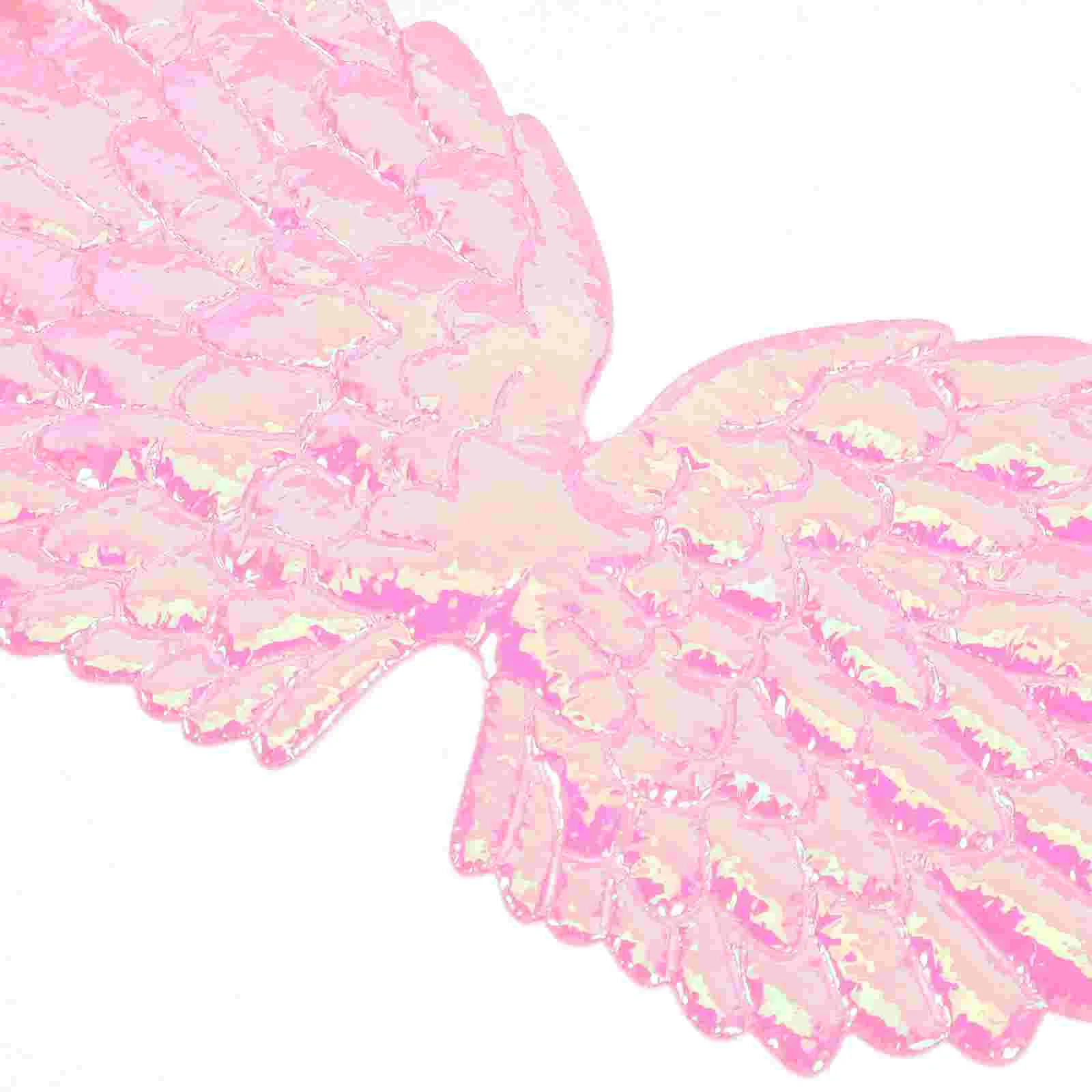 12PCS Mini Angel Wings อุปกรณ์ตกแต่งสําหรับเสื้อผ้ารองเท้าเสื้อกางเกงยีนส์กระเป๋ากระเป๋าเดินทางหัตถกรรม Wing Decor คริสต์มาส