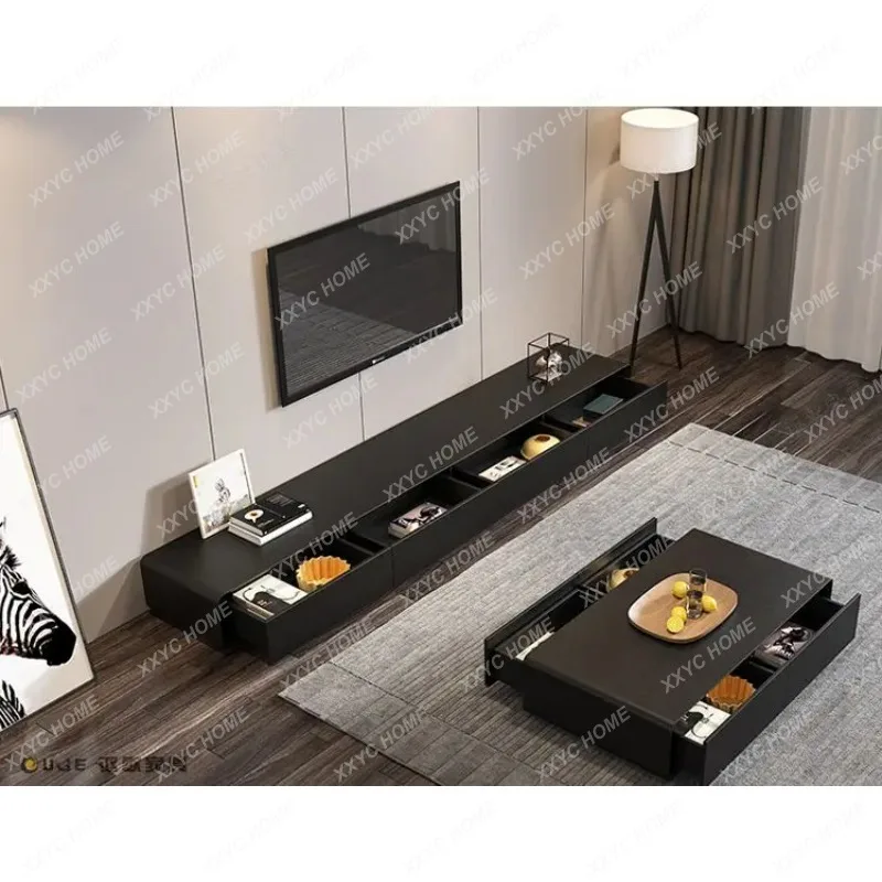 XX Modern simple small apartment  rectangular black walnut small tea table