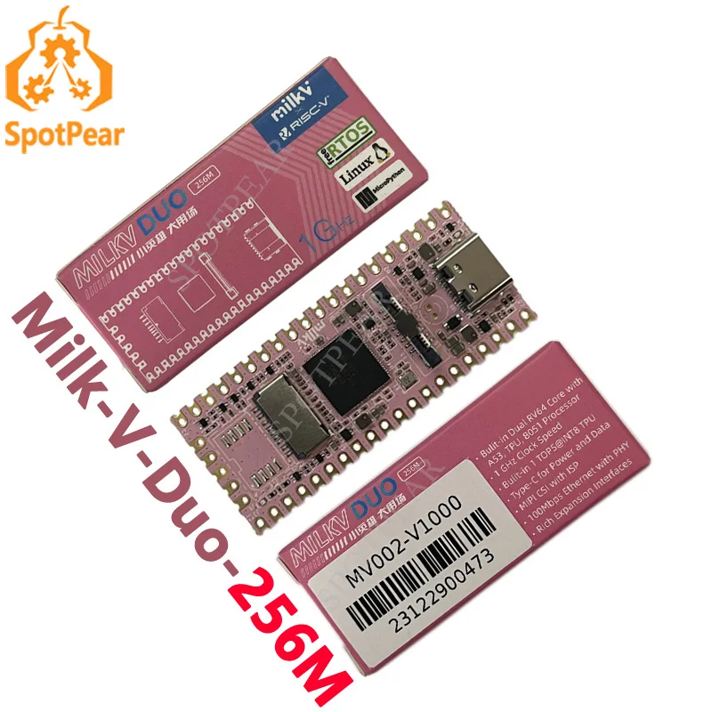 شركة Milk-V Duo ، من طراز Linux Boardings ، MB MB SG2002 RISC V Linux Boardings ، موزعي وكالة من المستوى الأول