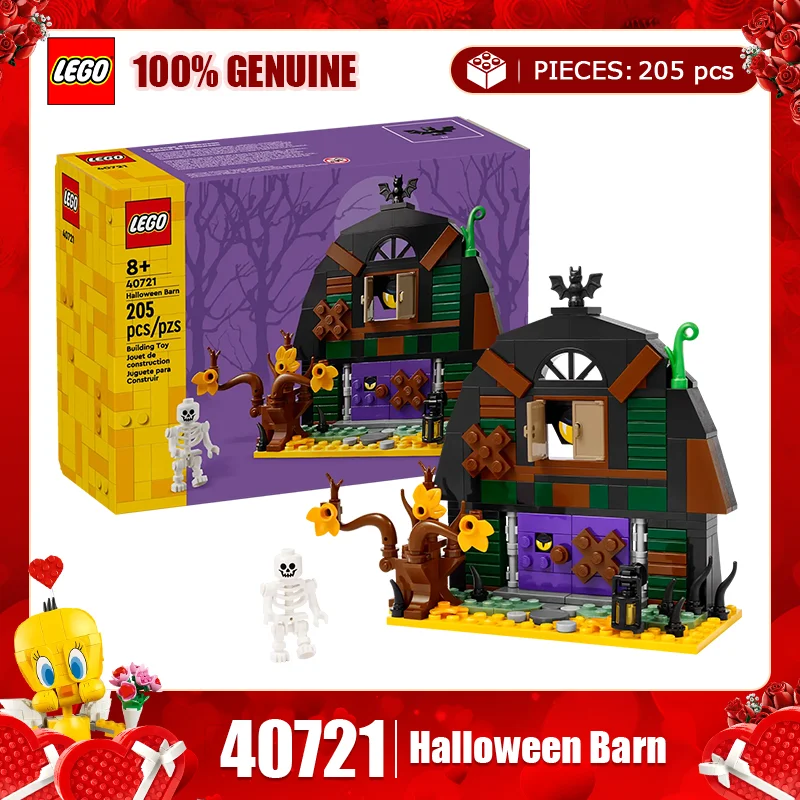 

LEGO Building Blocks Festival Series 40721 Halloween Barnhouse 40744 Christmas Pendant Assembly Building Blocks Toy Gift
