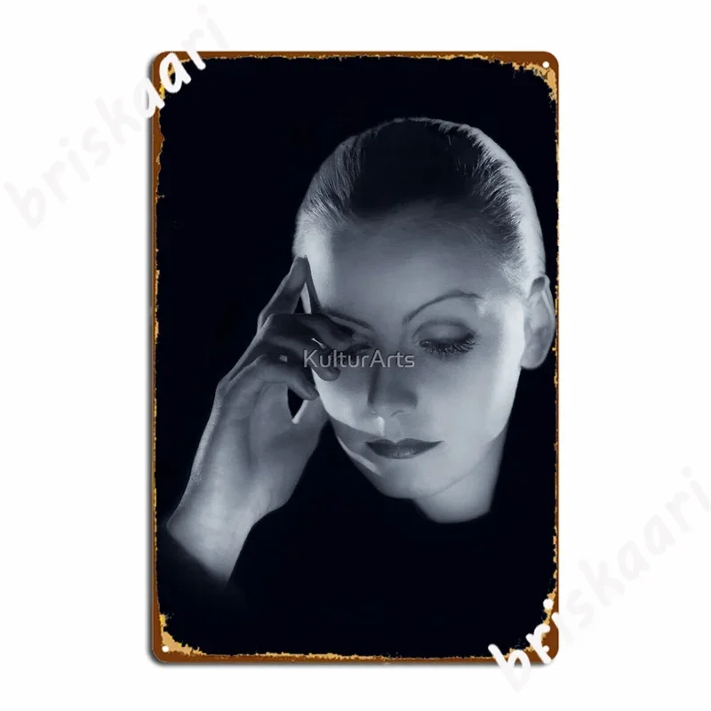 Greta Garbo Mata Hari 1931 Metal Signs Wall Mural Living Room personalized Plates Tin sign Posters