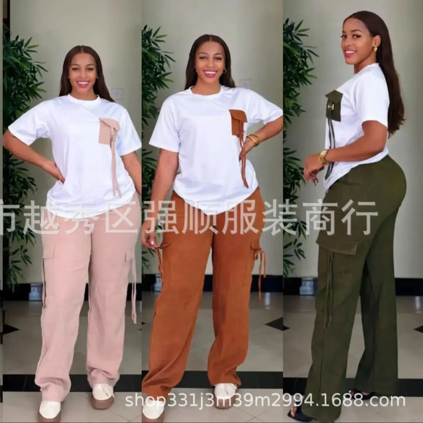 

Женский комплект из 2 предметов по индивидуальному заказу Dashiki, африканская одежда, весна-осень, новая мода, джинсовый топ с длинными рукавами и брюки, костюм для вечеринки Matchi