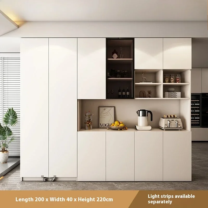 

Partitions Multifunctional Bar Cabinet Shelves Mobile Storage Wine Cabinet Display Whiskey Cocktai Armoire Trendy Furniture