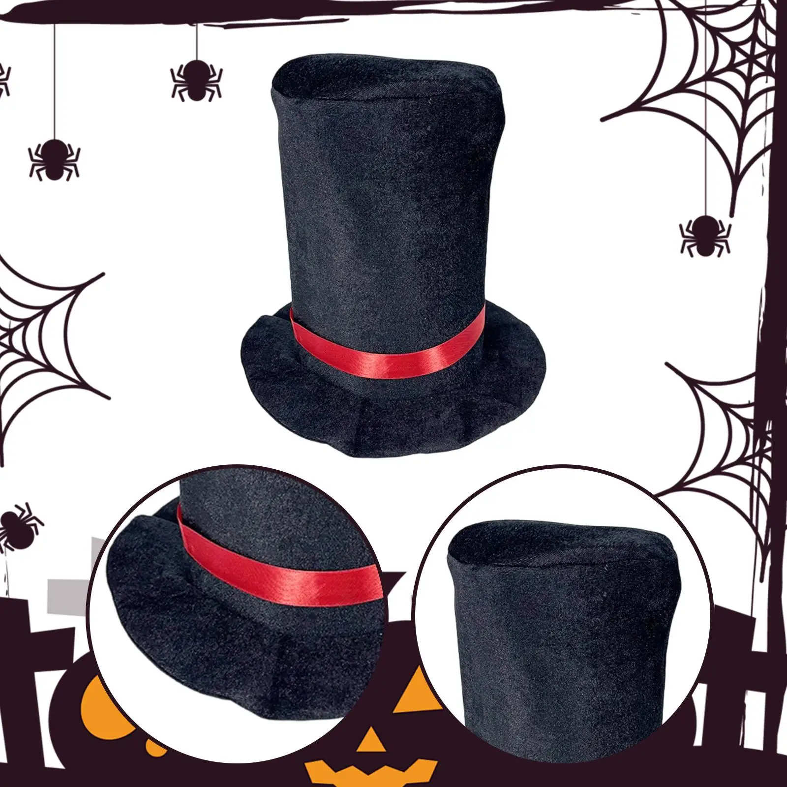 Top Hat Funny Headwear Dress up Black Magician Butler Gentleman Costume Accessory Supplies Party Favors Formal Costume Party Cap