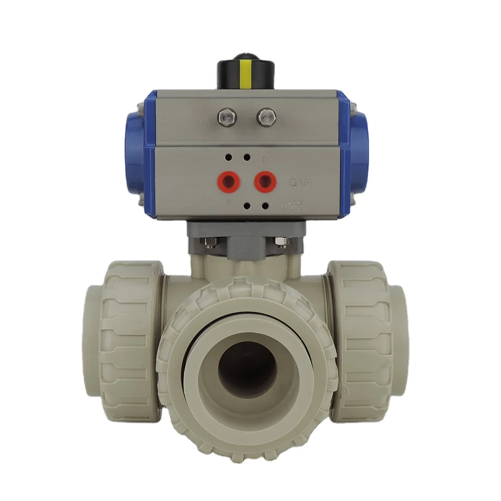 

DN40 PPH Double acting Aerodynamic Three-way Valve