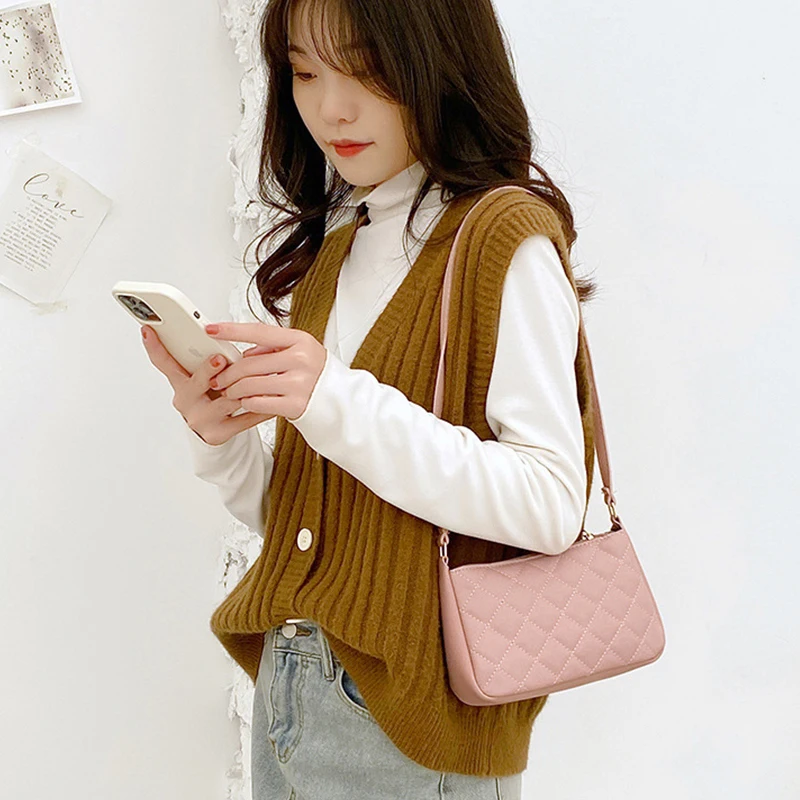 Women Popular Shoulder Bags Casual Fashionable PU Leather Mini Bags Retro Female Crossbody Bag Purses and Handbags