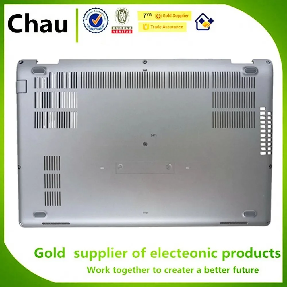 

Chau New Laptop Bottom Base Bottom Case Cover Assembly Silver shell Latitude 5411 E5411 03WJ32 3WJ32