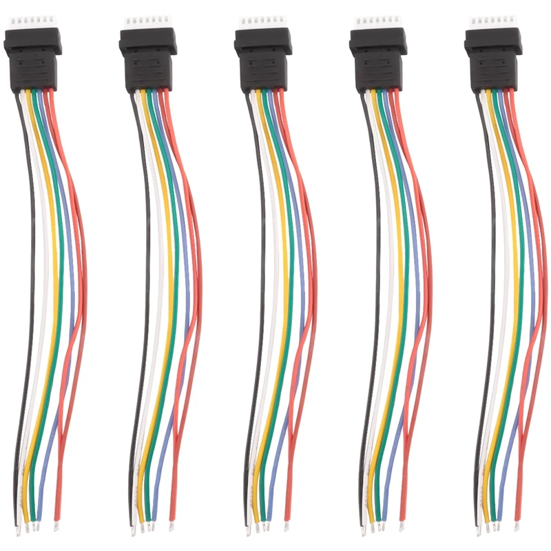 Línea de extensión de cabeza de equilibrio 5 piezas 6S con tapa, Cable de carga de extensión, Cable de plomo de 10Cm, bricolaje para batería Li Po