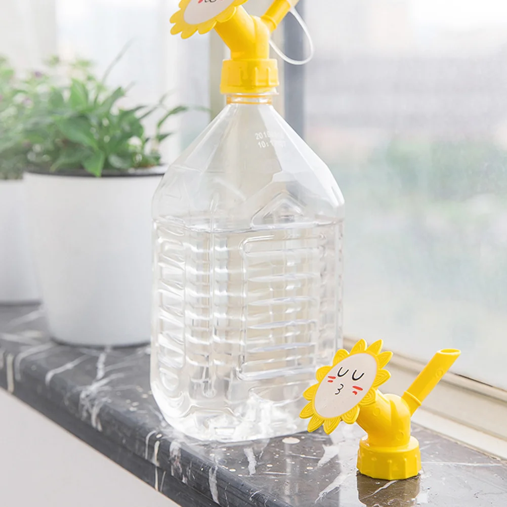 

6pcs Bottle Sprinkler Head Lightweight Plastic Watering Can Sprinkler For Plants Flowers Fine Watering Cartoon Design Spout Tool