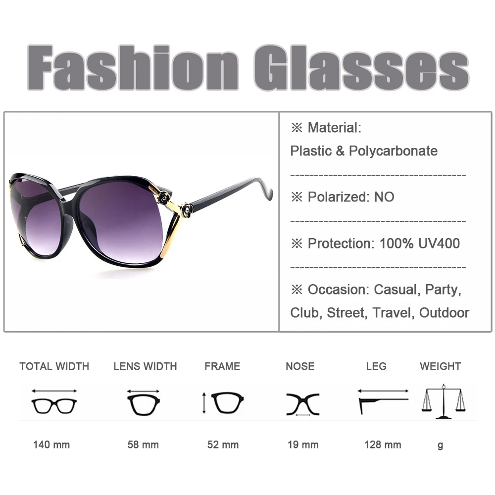 FOENIXSONG occhiali da sole alla moda da donna per donna farfalla oversize UV400 occhiali Vintage Gafas bollymuslimex crespo-99 Lunettes De Soleil