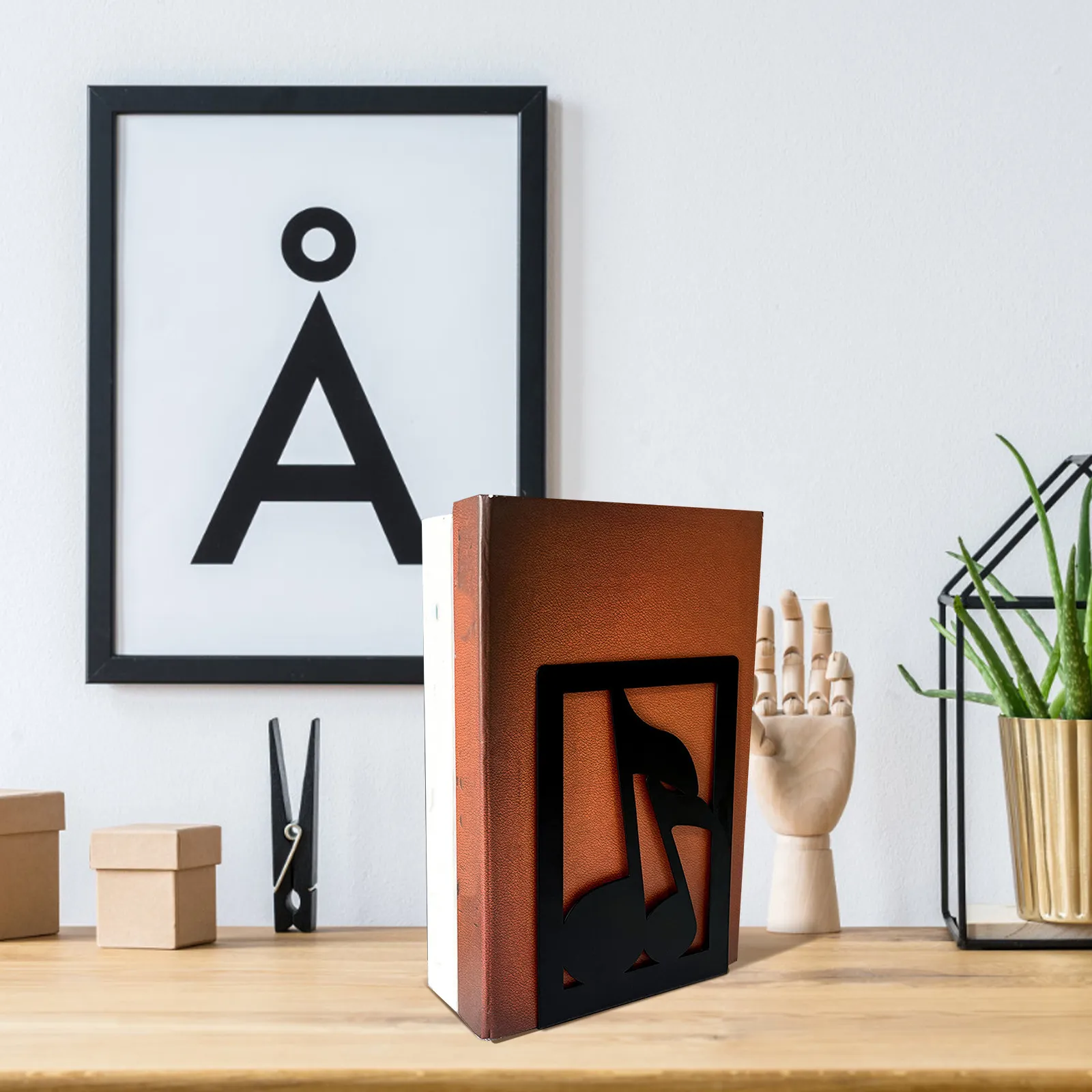 

2 шт. Декоративные подставки для книг с дизайном музыкальных нот, металлические держатели для книг для офиса и учебы, экономящие место на рабочем столе, органайзеры, подставки для демонстрации