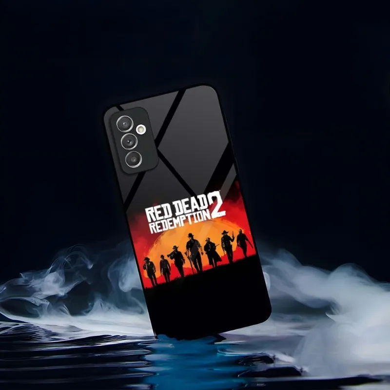 Red Dead Redemption 2 Phone Case For Samsung S20 S30 S32 S21 S23 S8 S9 S10E Note 20 10 Pro Ultra Plus Glass Cover