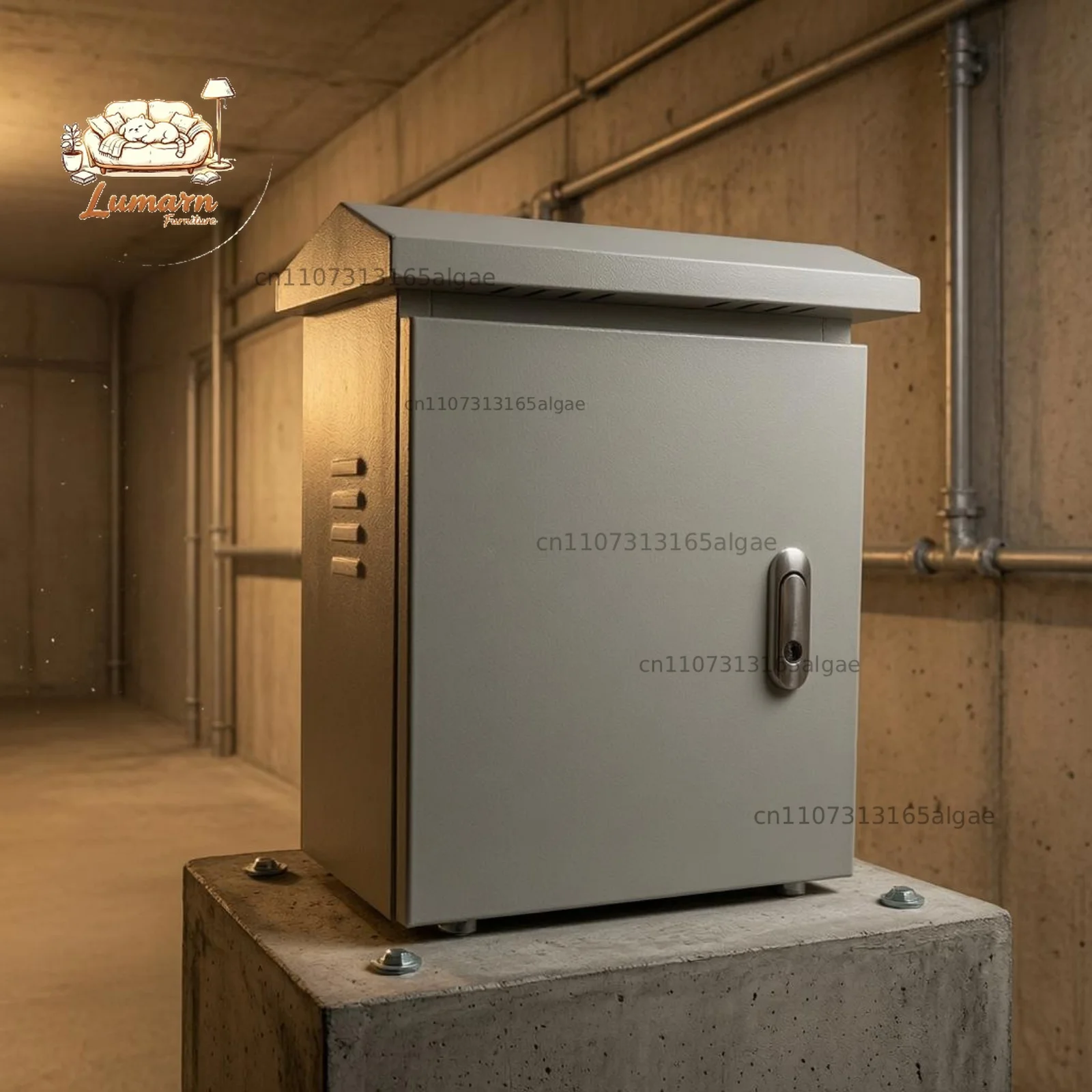 Rainproof Metal Cabinet Hinged Door Outdoor Electrical Enclosure Lockable Electrical Cabinet