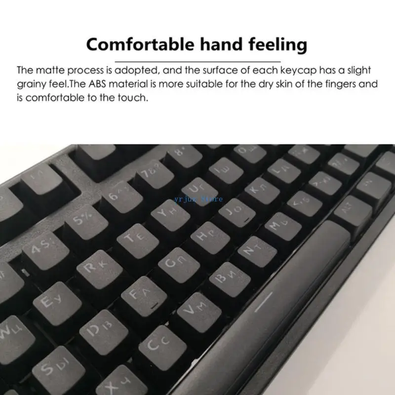 583D 104 Keys ABS Russian Korean Backlit Keycaps OEM Profile For Mechanical Keyboard