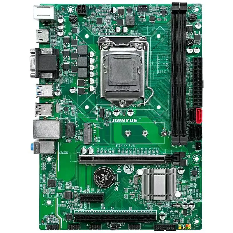 JGINYUE B75M-VH Plus Motherboard LGA1155 Dual Channel DDR3 Memory SATA USB 3.0 New Desktop in tel Core I5/i3/Xeon CPUs