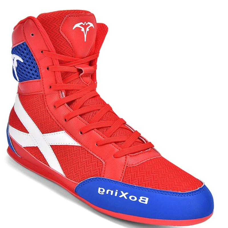 

New Style Men Boxing Sneakers Breathable High Top Wrestling Footwears Male Boxing Training Boot Wear-Resisting Combat Sneakers