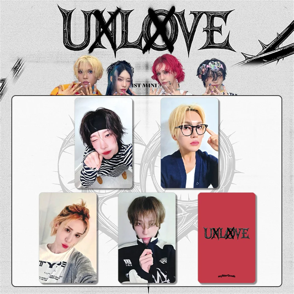 Kpop XLOV 1st Mini Album UXLXVE Photo Card Wumuti Rui Hyun Haru HD