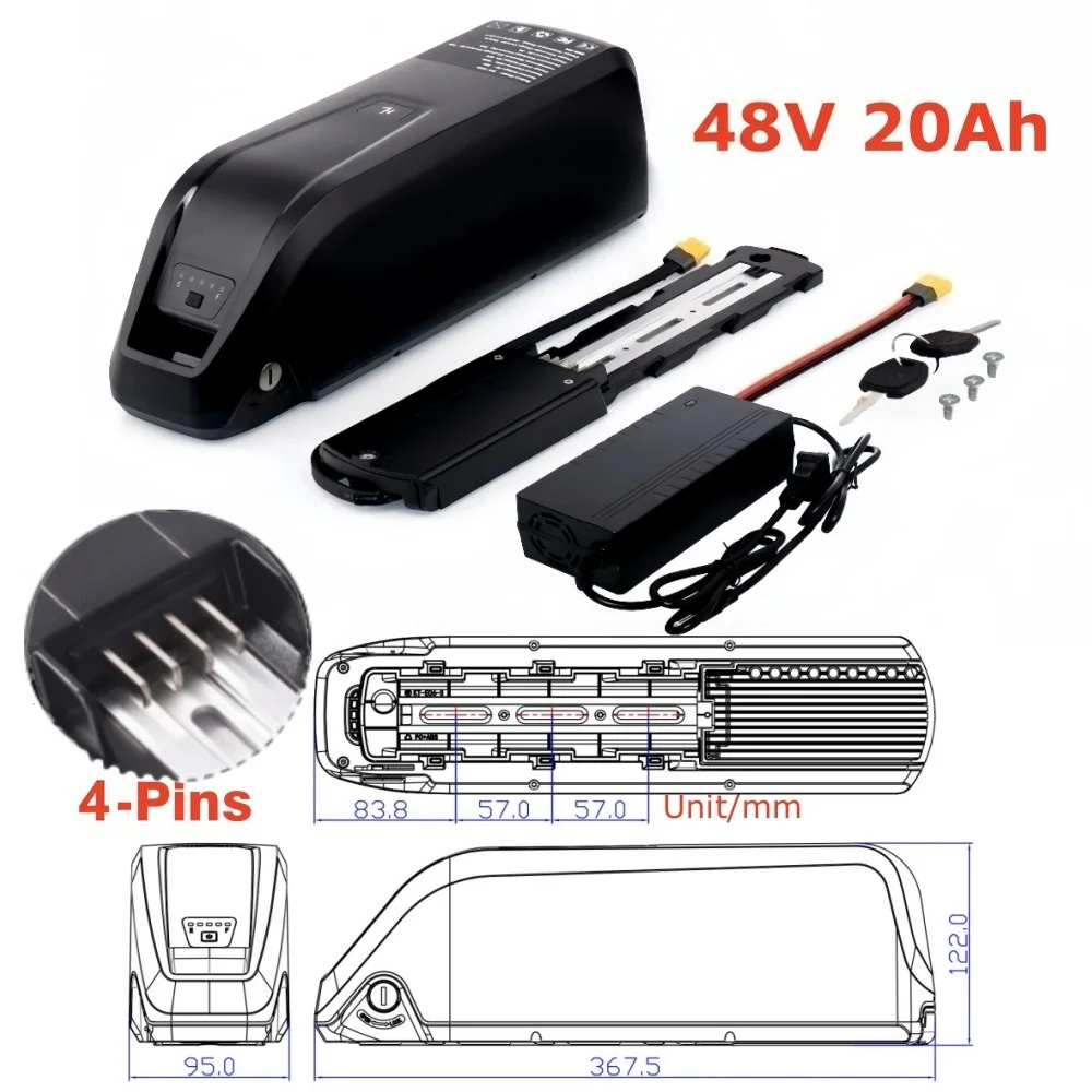 Aleaivy Hoge kwaliteit Gloednieuwe Originele 36 V 48 V 10Ah 15Ah 20Ah Hailong Batterij voor Bafang BBS02 BBS03 BBSHD Motor + BMS Lader
