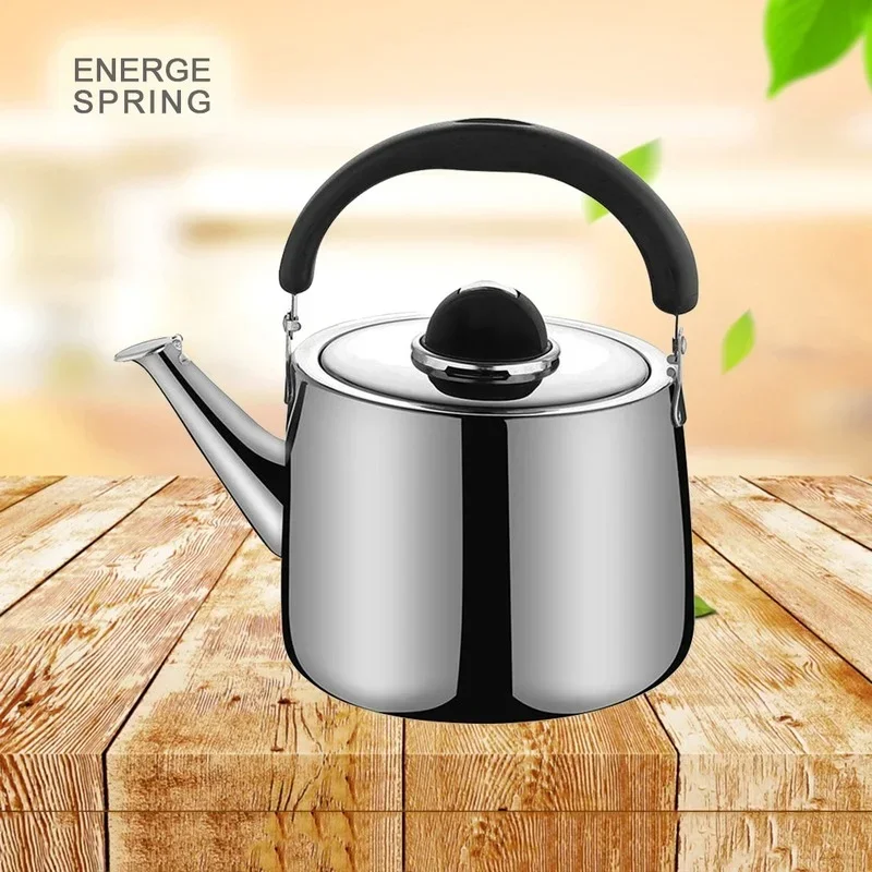 2L/3L/4L Thickened Whistle Kettle  304 Stainless Steel Rapid Heating Boiling Water Pot For Home Tea Kettle