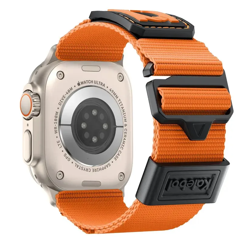 애플 워치 울트라 2 밴드 49mm 46 44mm 41mm 45mm 40 42mm용 전술 스포츠 스트랩 나일론 밴드 아이워치 시리즈 10 9 8 7 6 SE 5 4용