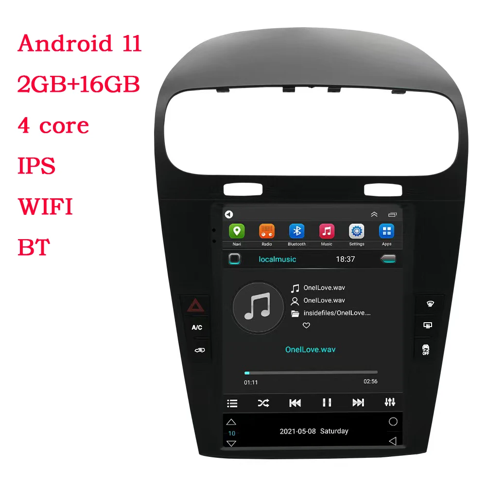 9.7 inch DSP Android 11Car Radio For Dodge Journey Fiat Freemont 2012-2014 Stereo DVD Multimedia Carplay Player GPS Navigation