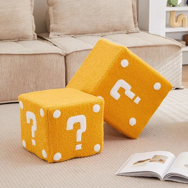 Super Mario Bros taborety do salonu dom umeblowanie 20x20x20CM klocki do gry dekoracje akcesoria podnรณลผek prezenty zabawki