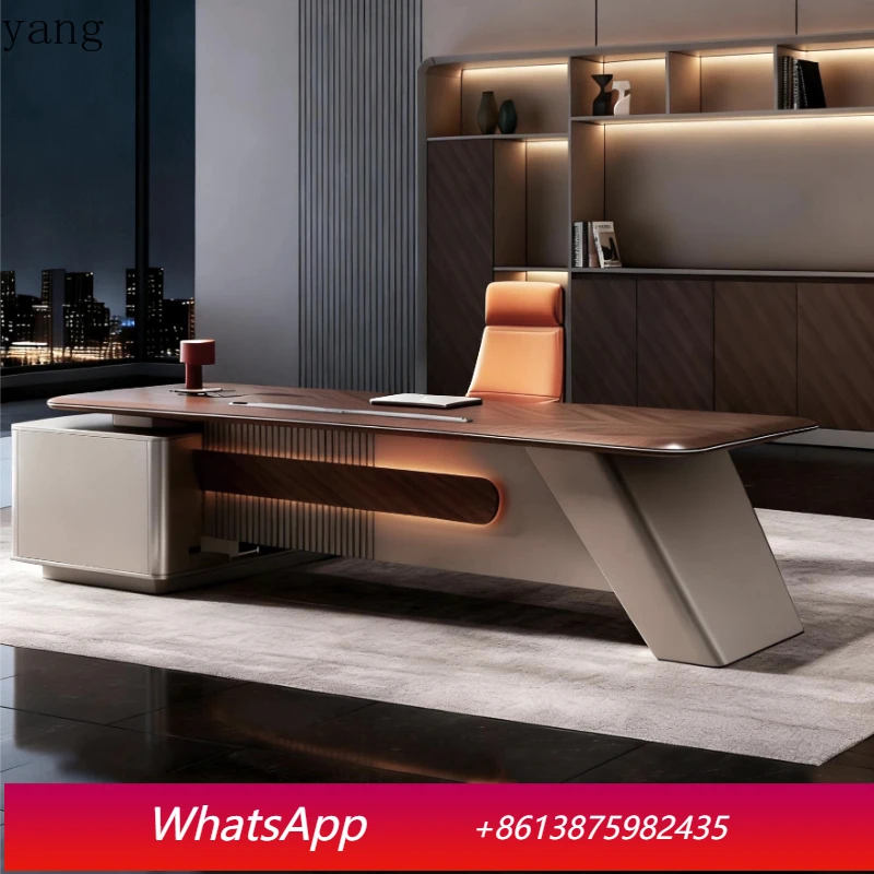 

Минималистичный современный стол руководителя LMM: Комплект из стола и стула для кабинета руководителя премиум-класса