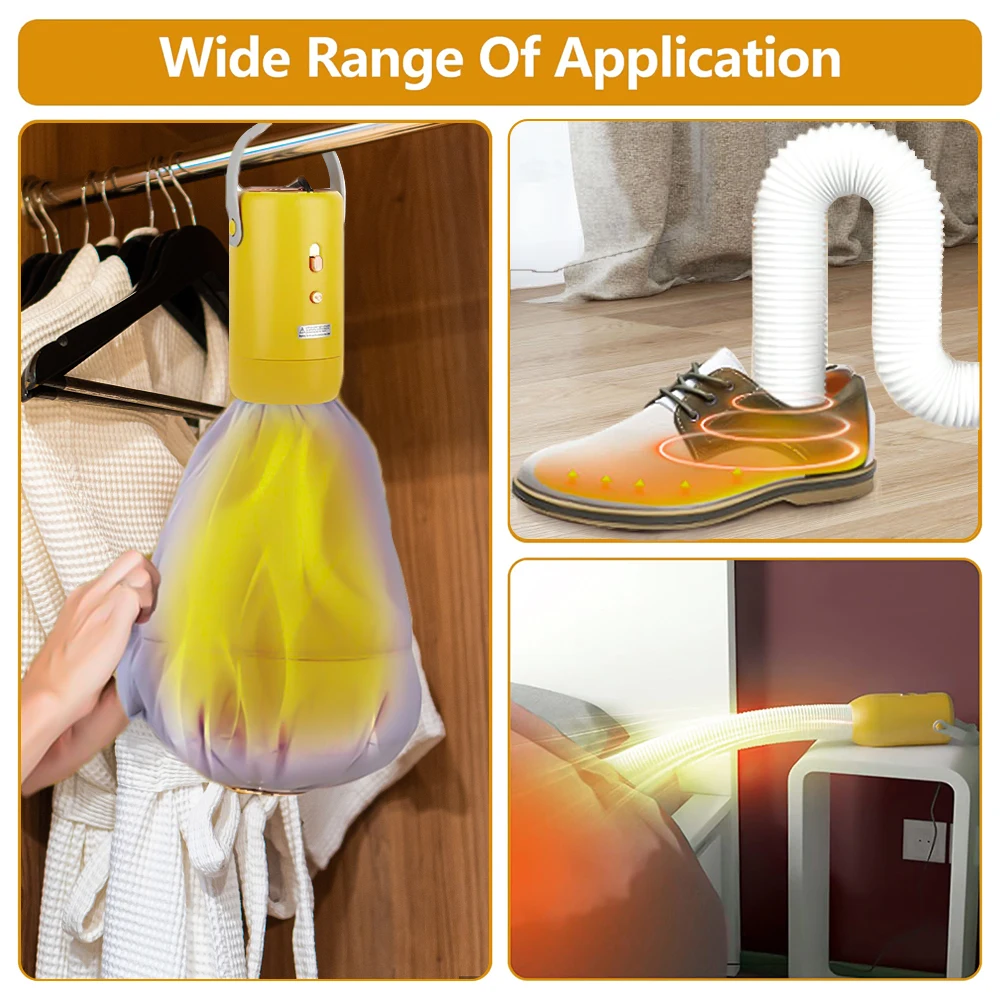 Travel Mini Portable Clothes Dryer With Clothes Bag Multifunctional Small Dryer