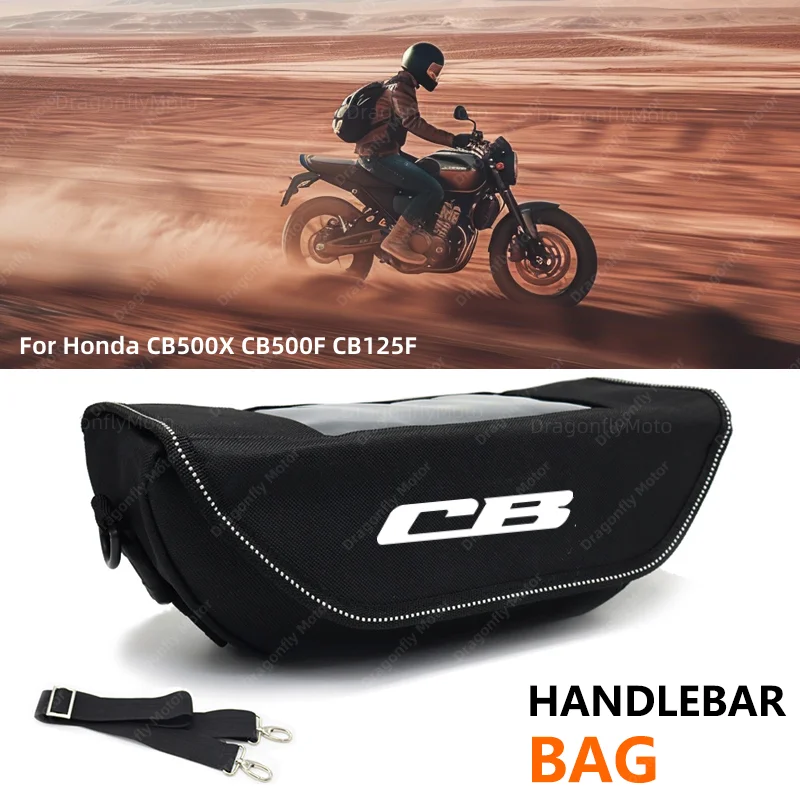 For Honda CB500X CB500F CB125F Motorcycle Handlebar bag waterproof handlebar travel navigation bag