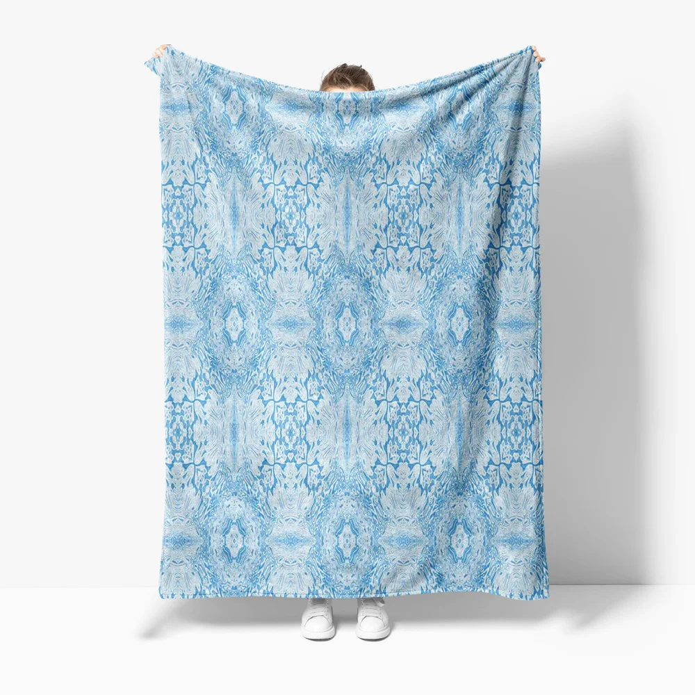 

Blue Camouflage Blanket Soft Fleece Throw Bed Sofa Cover for Girls Boys Teen Kids Gift