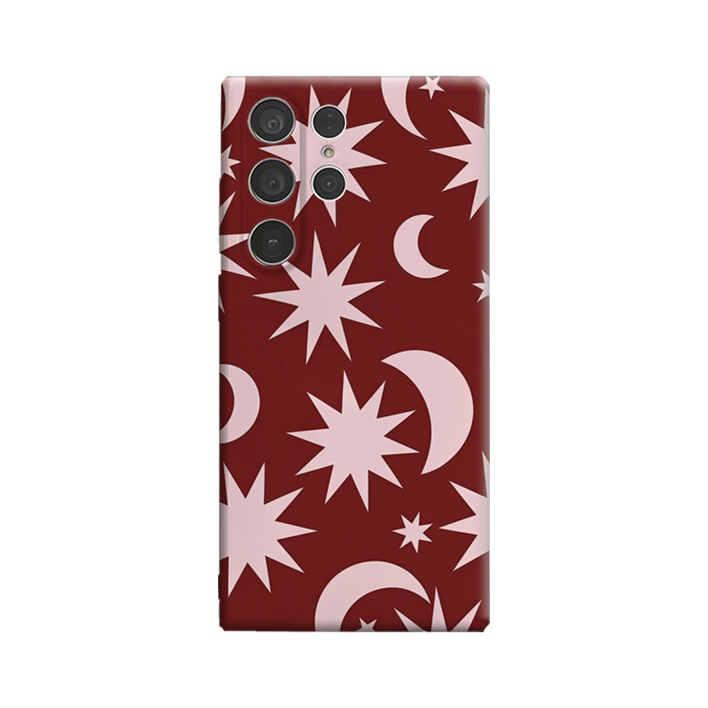 Star Geometry Phone Case for Samsung Galaxy S25 Ultra S24 S23 Ultra Plus Shockproof Double Layer Back Cover