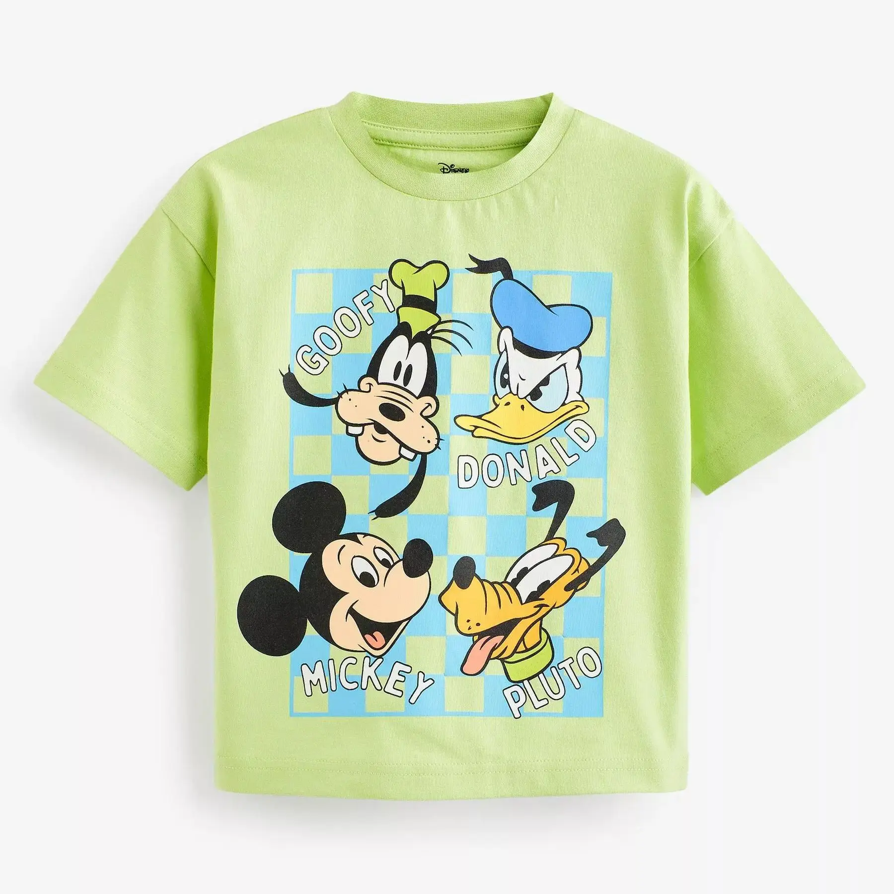 Boys Green TShirt Toddler Fashion Cute Thin Loose Tees Babies 2023 Summer Disney New Style Cartoon Short-sleeved Tops Outerwear