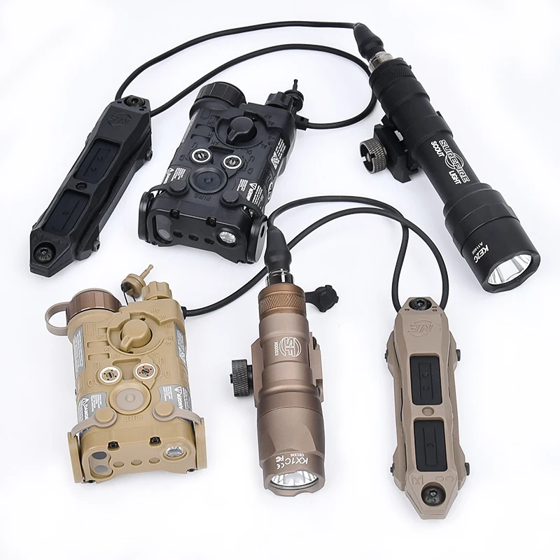 Tactical NGAL Red Green Blue Indicator SF M600 M300 Flashlight White Strobe Light LED Hunting Weapon Lamp Airsoft Accessories