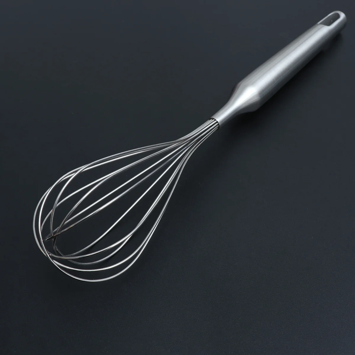 

Stainless Steel Manual Egg Whisk Kitchen Baking Tool Hanging Hole for Whipping Cream Mixing Sauces Pancakes Egg