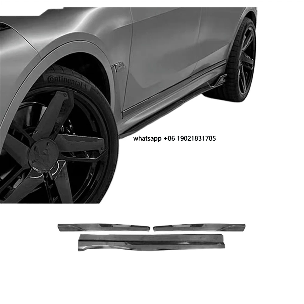 

For X7 late LCI model dry carbon side skirt parts bumpers conversion kit auto accessories body