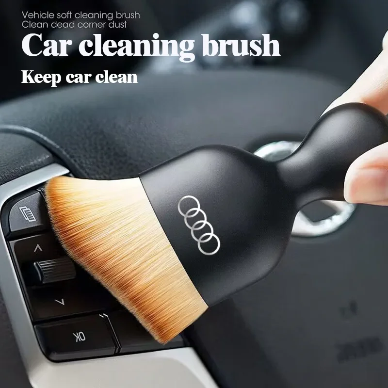 1PC for Audi  Car Interior Cleaning Tool Air Conditioner Air Outlet Cleaning Artifact Brush Car Brush Car Crevice Dust Removal