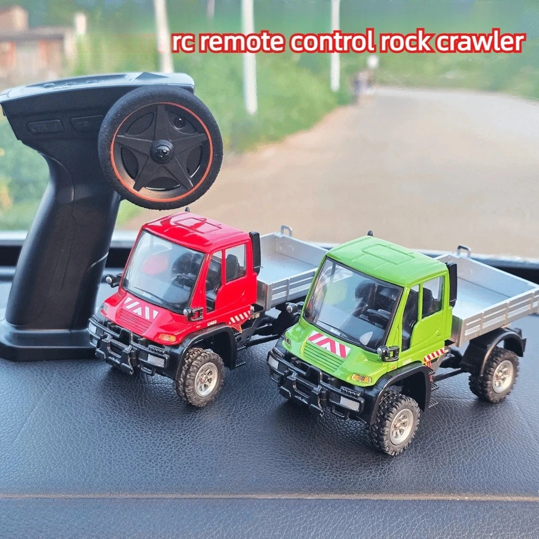 1/36 Mini 4WD RC Rock Crawler Alloy Front Body TPC Charging Shock Absorber Resistant Remote New Control Car Offroad Vehicle