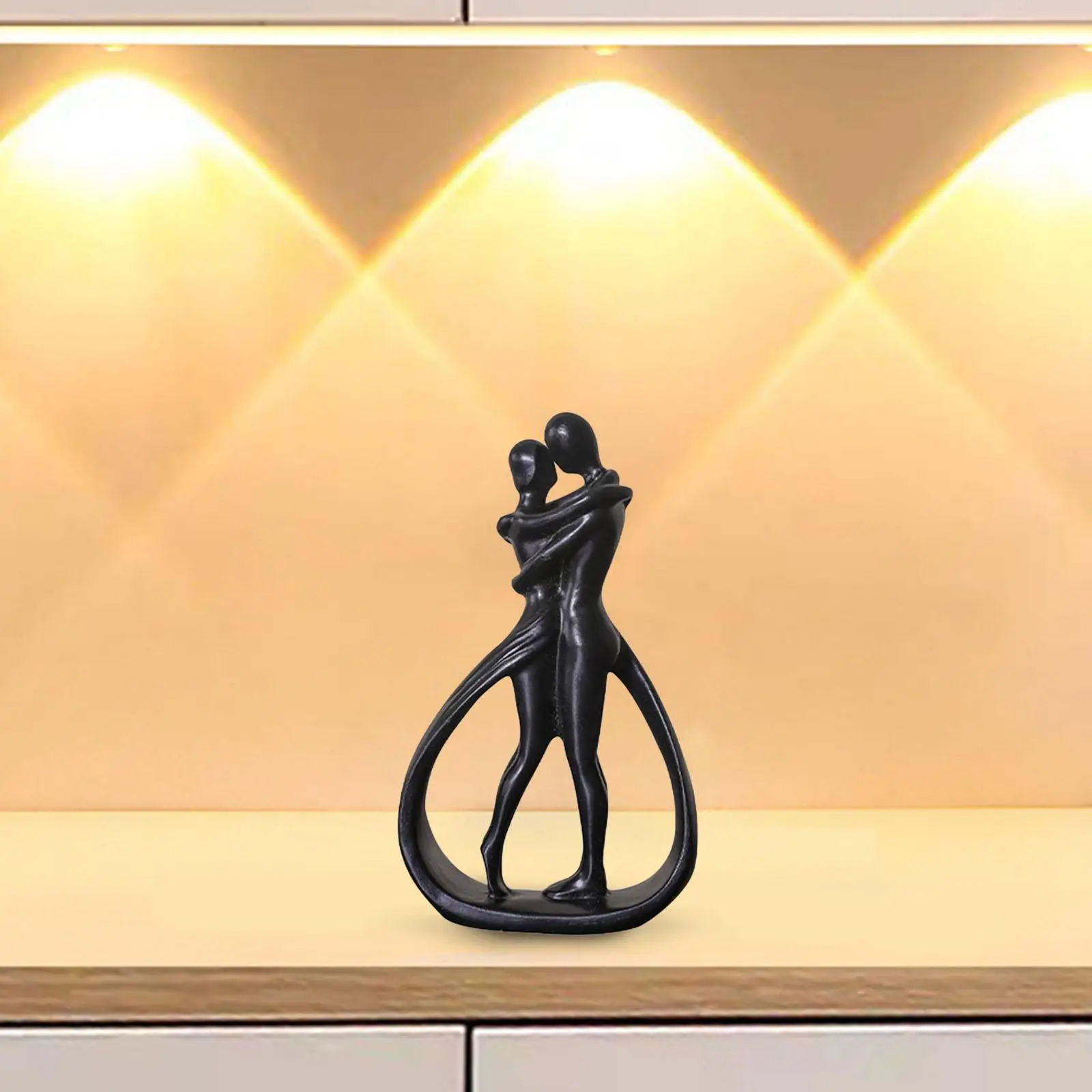 2-6pack Couple Statue Lovers Sculpture for Tabletop Entrance Cabinet