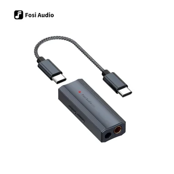 Fosi-ミニオーディオアンプ,hifi dac,ヘッドフォン,ds2,ds512,usb,32ビット,768khz,3.5mm, 4.4mm,デュアル出力