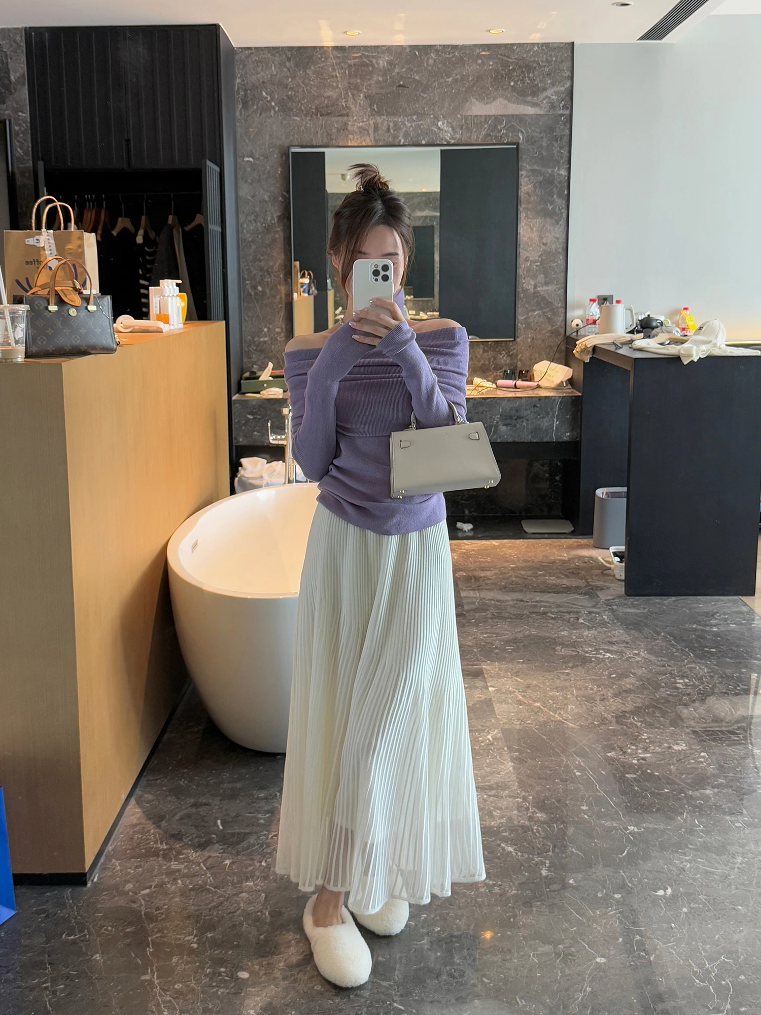 

Женская юбка-миди M Big Sister с вырезами и эффектом зонтичного кроя, с высокой талией, повседневная, с эффектными вырезами, в нежном дизайнерском стиле