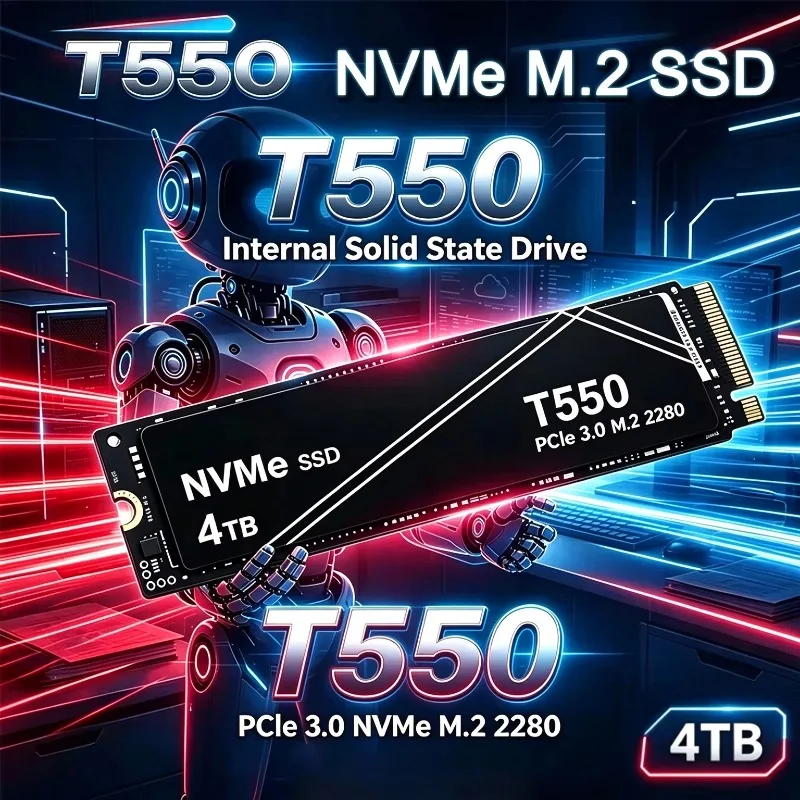 2026 New T550 1TB 2TB PCIe NVMe M.2 SSD High-speed Nvme M.2 SSD Heatsink Internal Solid State Drive OEM Pac（OEM PACKAGE)