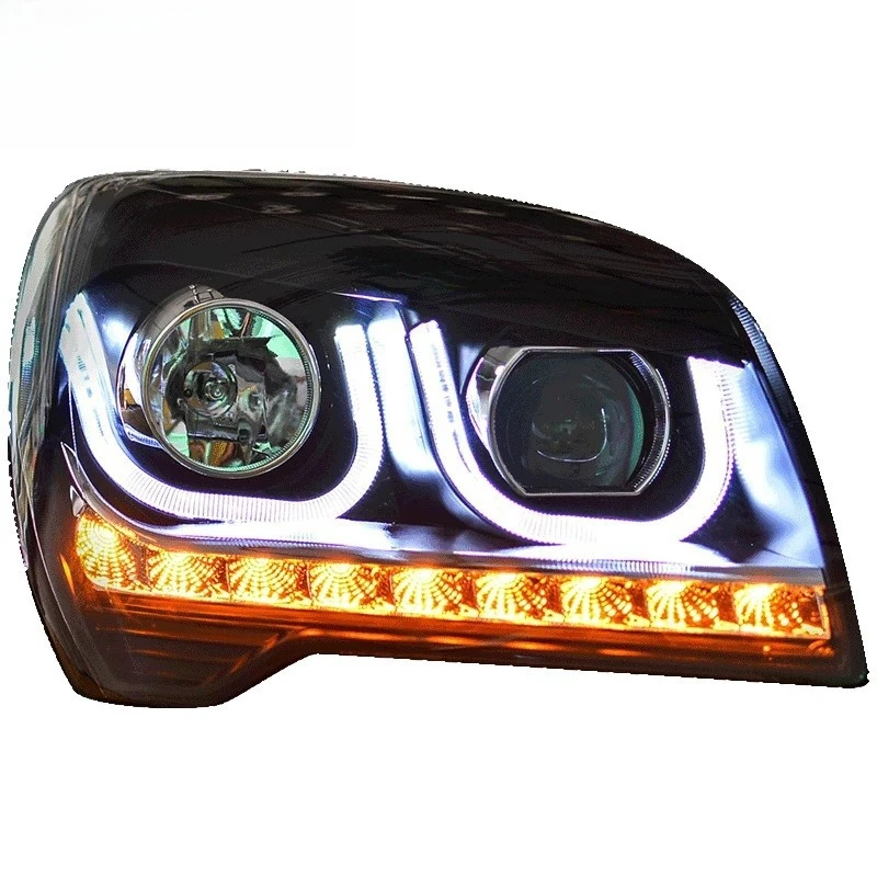 

Suitable for Kia Sportage Headlight Assembly Modified LED Daytime Running Lights Angel Eyes Bi-Optic Lens Xenon Headlights