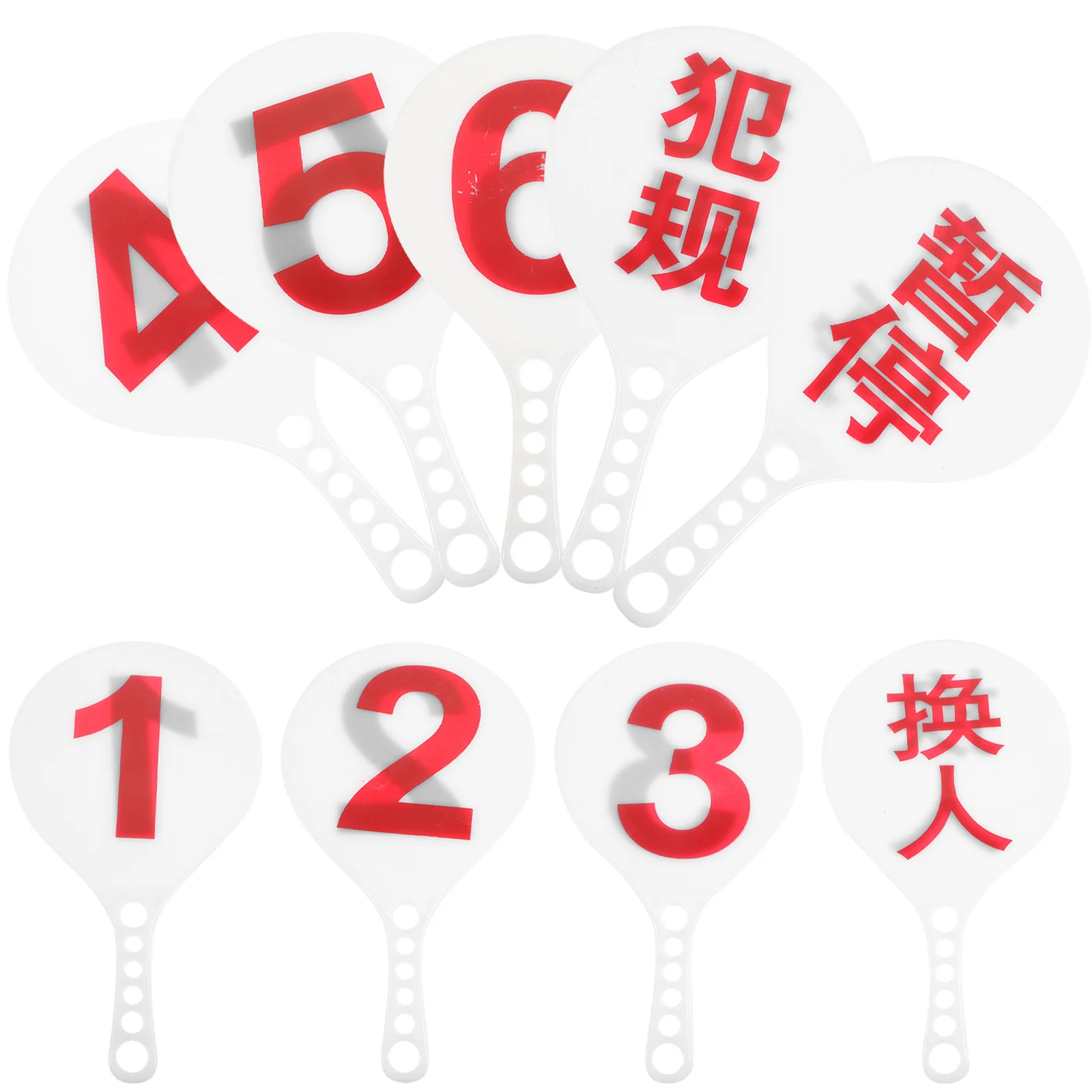 

1pcs Sports Referee Boards Set Professional Basketball Suspend Cards Match Substitution Fault Warning Lightweight Abs