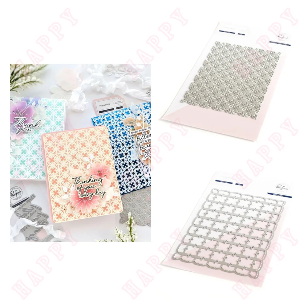 

Ornate Trellis Clear New Metal Cutting Dies Stencil Hot Foil DIY Scrapbooking Card Paper Handmade Holiday Fairy Tale Decoration