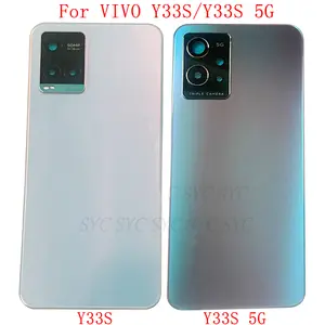 Bilashmart Back Cover Rear Door Housing Case VIVO Y33S 5G Battery Cover Repair Parts