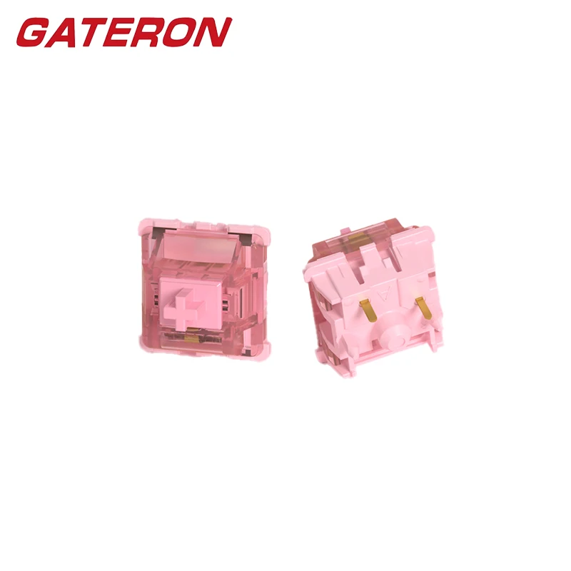 NEW GATERON Sakura Switch 5Pin 40g Linear Mechanical keyboard Switch Mahjong Sound HiFi Linear Keyboard Switches Gaming Switches
