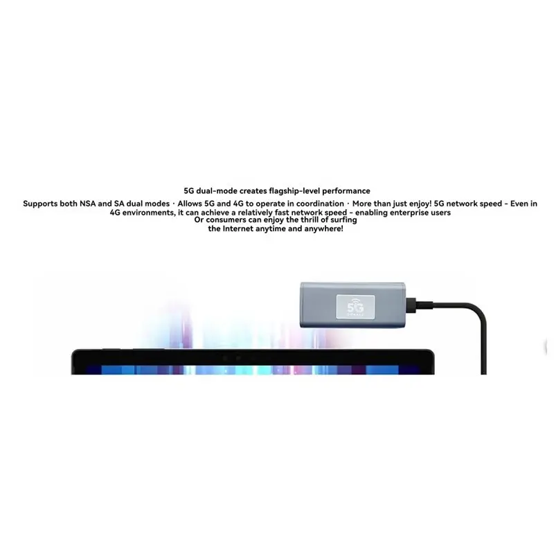 A08E-5G USB Dongle For Qualcomm SDX55 Plug And Play Network Portable USB-C Adapter Global Access For Router Laptop PC