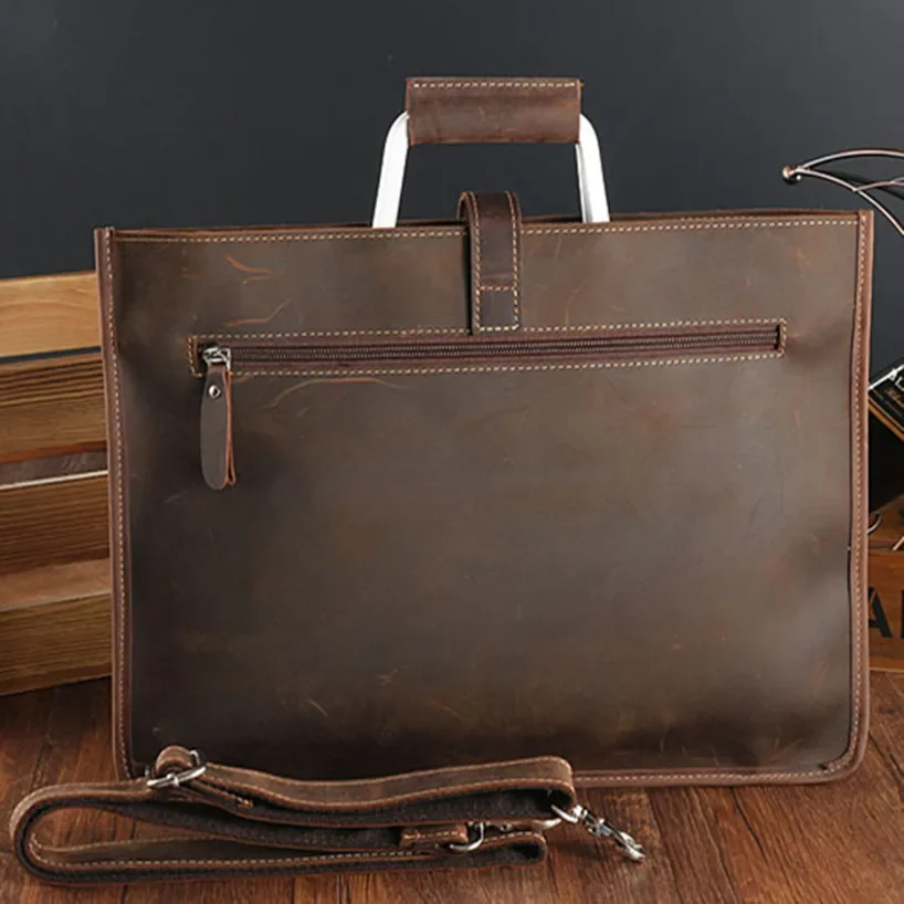 men's Retro Genuine leather men messenger bags business travel laptop briefcase Tote Cowhide shoulder bag bolsa maleta Crossbody