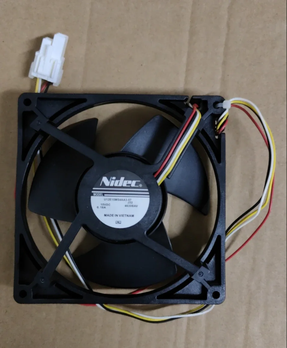 

Suitable for refrigerator cooling fan NIDEC U12E15MS4AA3-57 15V 0.18A 12CM 4-wire with plug